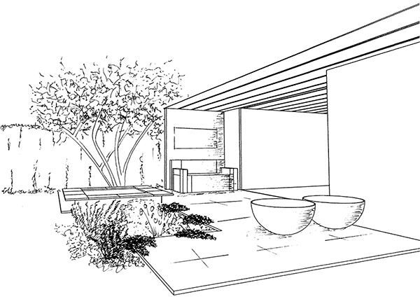 Zeichnungen EVA Ellie Vollmer Ackermann Visualisierungen Haussicht